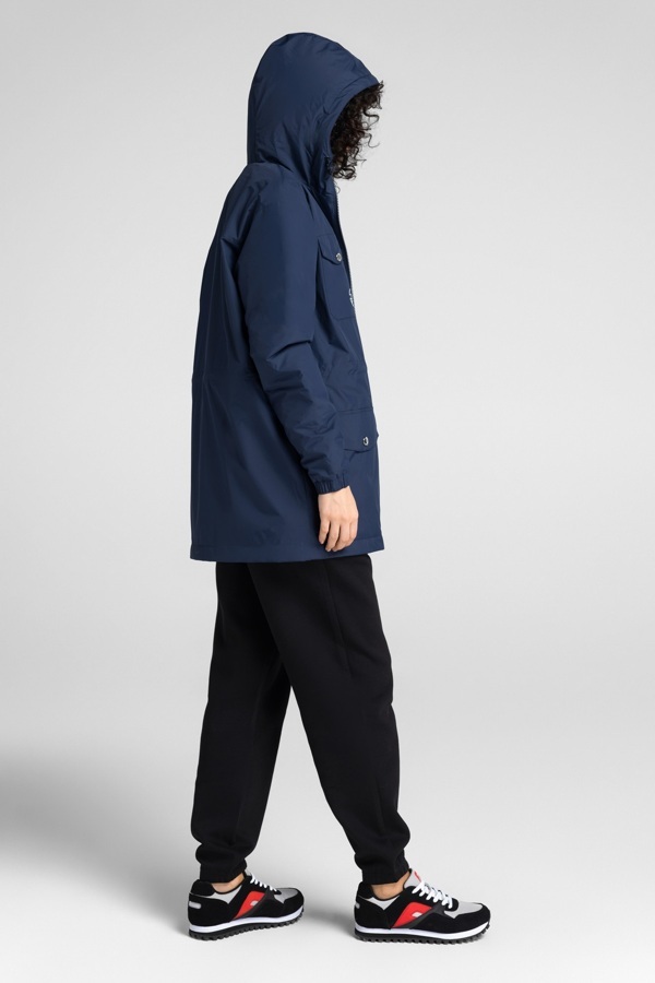 W09110SF-NN241 Куртка ветрозащитная на флисовой подкладке женская (синий/синий)